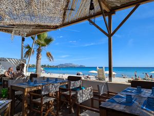 Outside in Restauranto at Mamabeach in Olbia