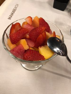 fruit salad at Mamabeach in Olbia