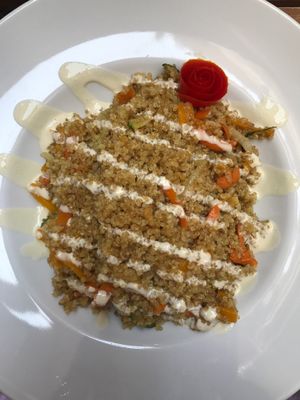 Quinoa salad   at Organic's in Sevilla