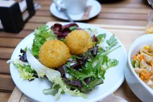 Arancini at Organic's in Sevilla