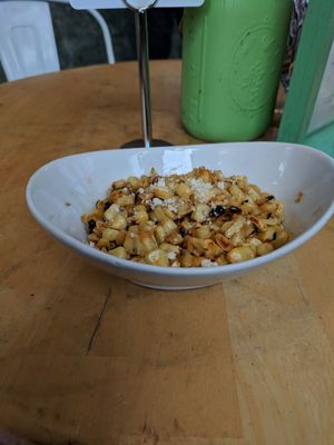 Street corn at Tocaya Modern Mexican in Venice