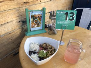 Fajita del rey bowl at Tocaya Modern Mexican in Venice