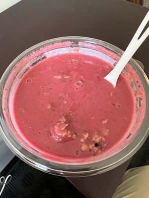 Worst pitaya bowl ever. More like pitaya soup    at Juice Press - Back Bay in Boston