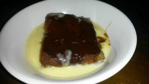Sticky toffee pudding at The Central Bar in Gateshead