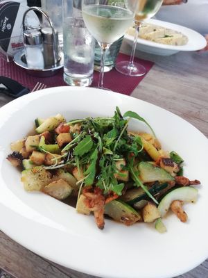 Gemüsegröstl mit Eierschwammerl at Rathauskeller - Der Melker Gasthof  in Melk