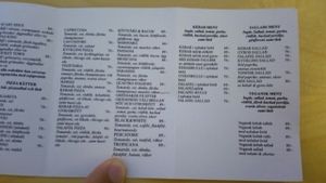 menu 1 with  take away prices  at Foodhouse in Linkoping
