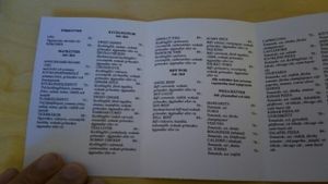 meny 2 ";all wok dishes can be made vegetarian";  at Foodhouse in Linkoping