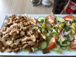 Kebab salad at Foodhouse in Linkoping