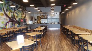 The view when I walked in the door. at Banyan Tree South Asian Grill in Fairfax