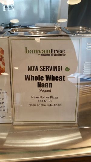 whole wheat naan! at Banyan Tree South Asian Grill in Fairfax