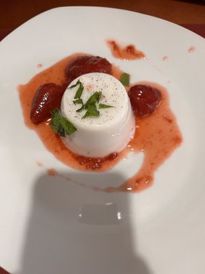 Pannacotta  at Petiscos in Santiago De Compostela