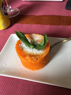 Best carrot cake ever at Petiscos in Santiago De Compostela