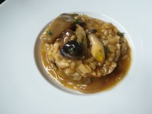 Risotto de setas at Petiscos in Santiago De Compostela
