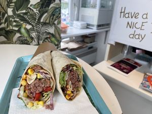 Wrap Texas Vegan   at 100% Le Bar a Jus in Colmar