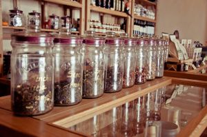 tea leaf at Tahini Tienda Vegana in Villa De Leyva