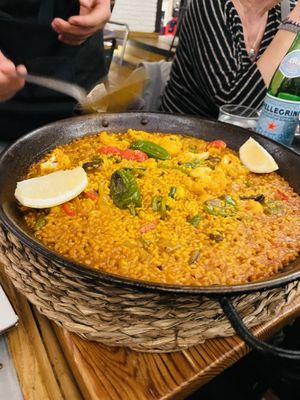 Veg paella  at Gusto Ristobar in Sevilla
