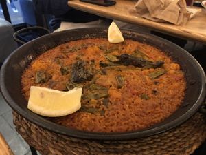 Paella  at Gusto Ristobar in Sevilla