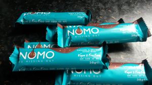 Nomo vegan bars at Holland & Barrett in Morpeth