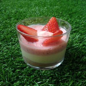 Tiramisu de fresas at Arc Iris - Gran Via Carles in Barcelona