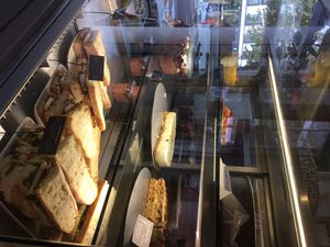 Today’s cake & sandwich options also with gluten free  at Napoljonska in Berlin