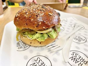 Vegan sandwich  at Raw Press in South West London