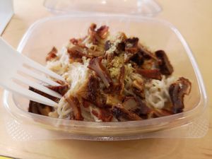 Carbonara Kelp Noodles at Raw Press in South West London