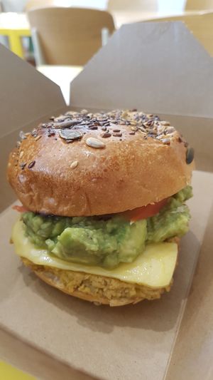 Nicoise Melt sandwich with avo instead of capers at Raw Press in South West London