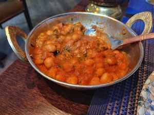 Chickpea curry at Blue Lotus in Vilnius