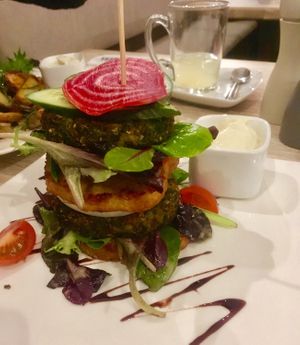 Grünkohl-Kartoffelburger at Fischwerk in Norderney