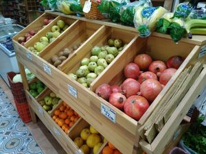 Fruits at Botanica Biomarket in Patras