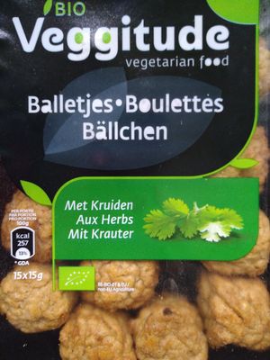 Veggie balls at Botanica Biomarket in Patras