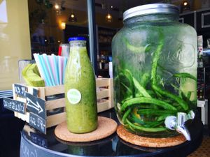 Homemade lemonade  at GF Cafe in Prague