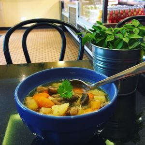 Homemade GF soup :) at GF Cafe in Prague