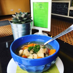 Traditional Czech Soup :) at GF Cafe in Prague