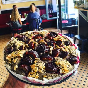 Plums popyseeds GF CAKE GF&VEG  at GF Cafe in Prague