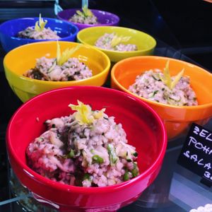 Buckwheat green salad  at GF Cafe in Prague