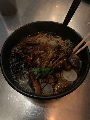 mushie ramen w no tofu  at moto-i in Minneapolis