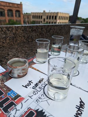2 sake flights! at moto-i in Minneapolis