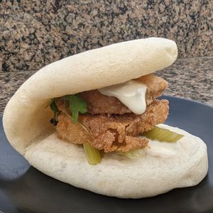Vegan agedashi tofu bao at moto-i in Minneapolis