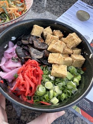Bibimbap with fried tofu   at moto-i in Minneapolis