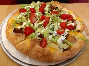 Hani Depp (vegan, seitan chicken, Swiss & American cheese, mayo) at Pie-Sci in Detroit