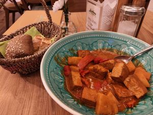Tofu-Gulasch at Landhaus in Wolfratshausen