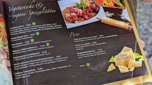 Regular menu at Landhaus in Wolfratshausen