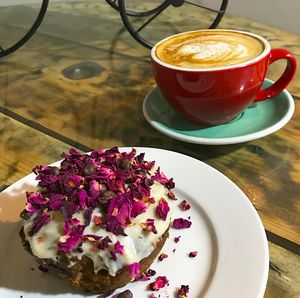 Coffee & Vegan Muffin at Health Nuts Shop & Cafe in Sydney