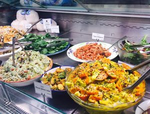 Fresh salads at Health Nuts Shop & Cafe in Sydney