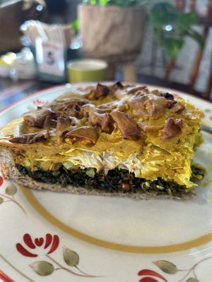 vegan quiche was amazing!  at Health Nuts Shop & Cafe in Sydney