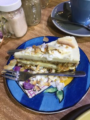 Vegan raw carrot cake at Health Nuts Shop & Cafe in Sydney