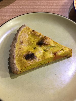 Pumpkin quiche. at Health Nuts Shop & Cafe in Sydney