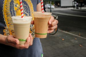 protein smoothies at Health Nuts Shop & Cafe in Sydney