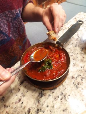 Vegan shakshuka at W Kontakcie in Wroclaw